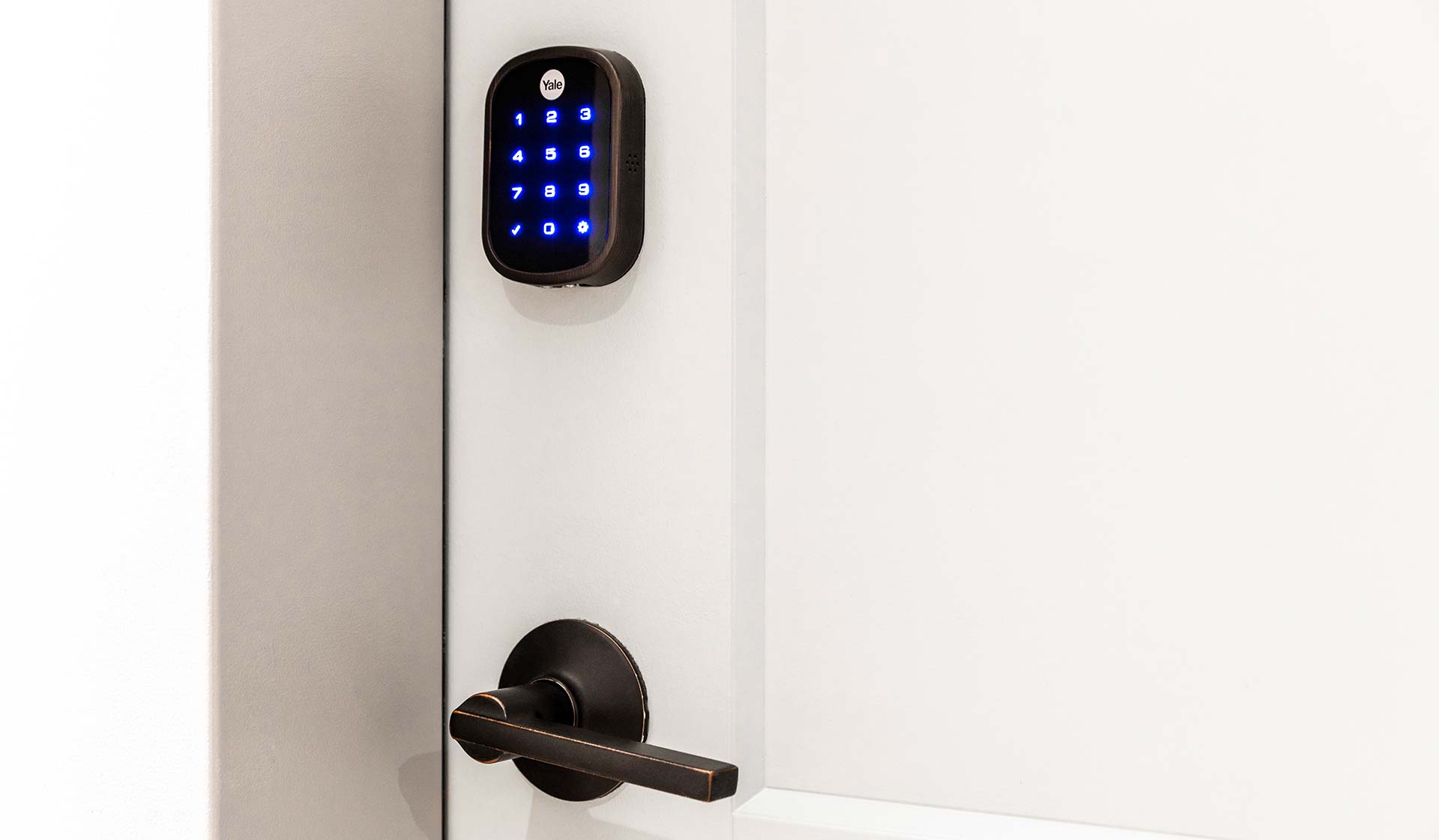 Every home at The Left Bank is outfitted with high-grade door locks featuring keyless entry and high-level encryption. 
