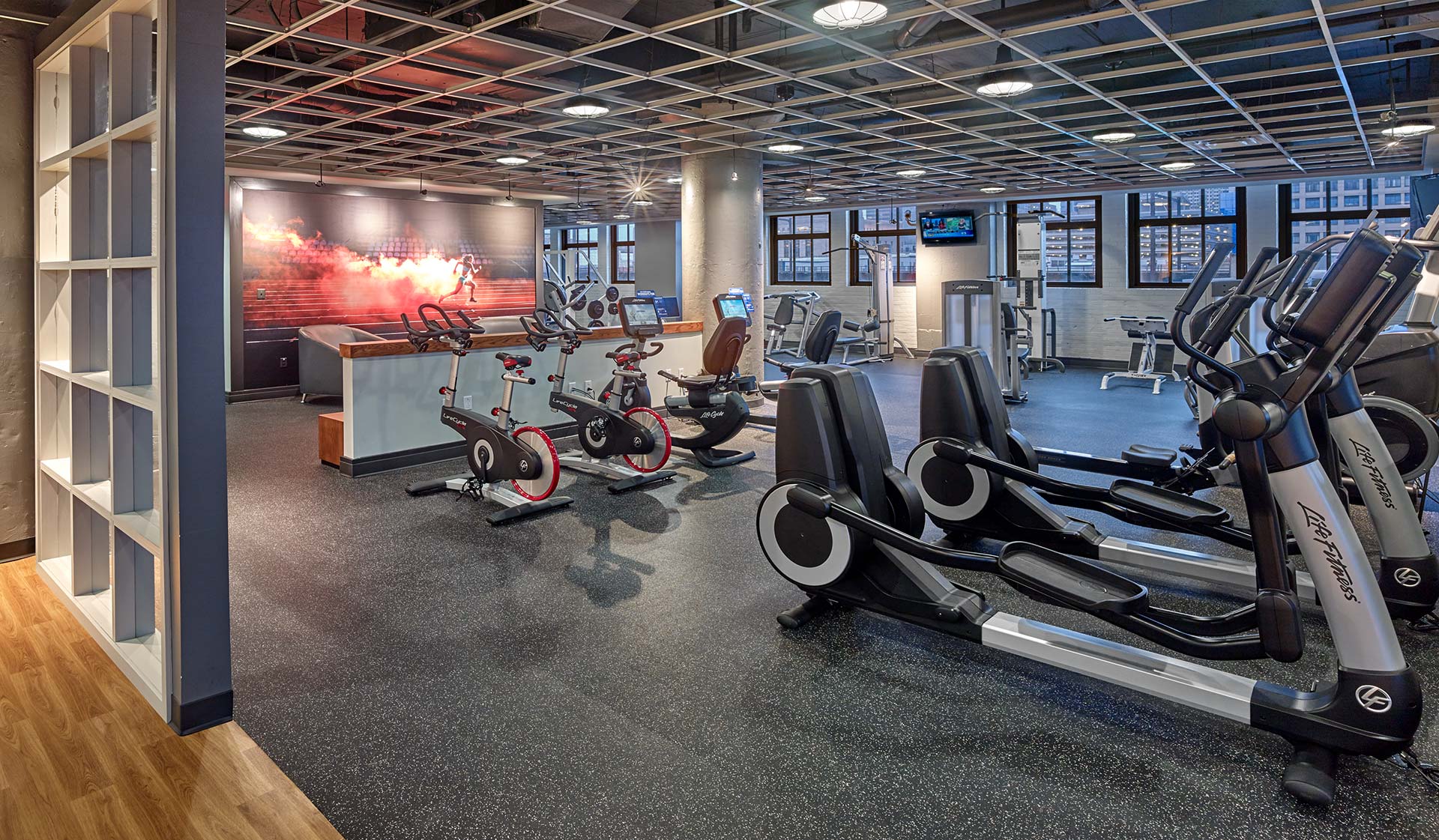 24-hour fitness center