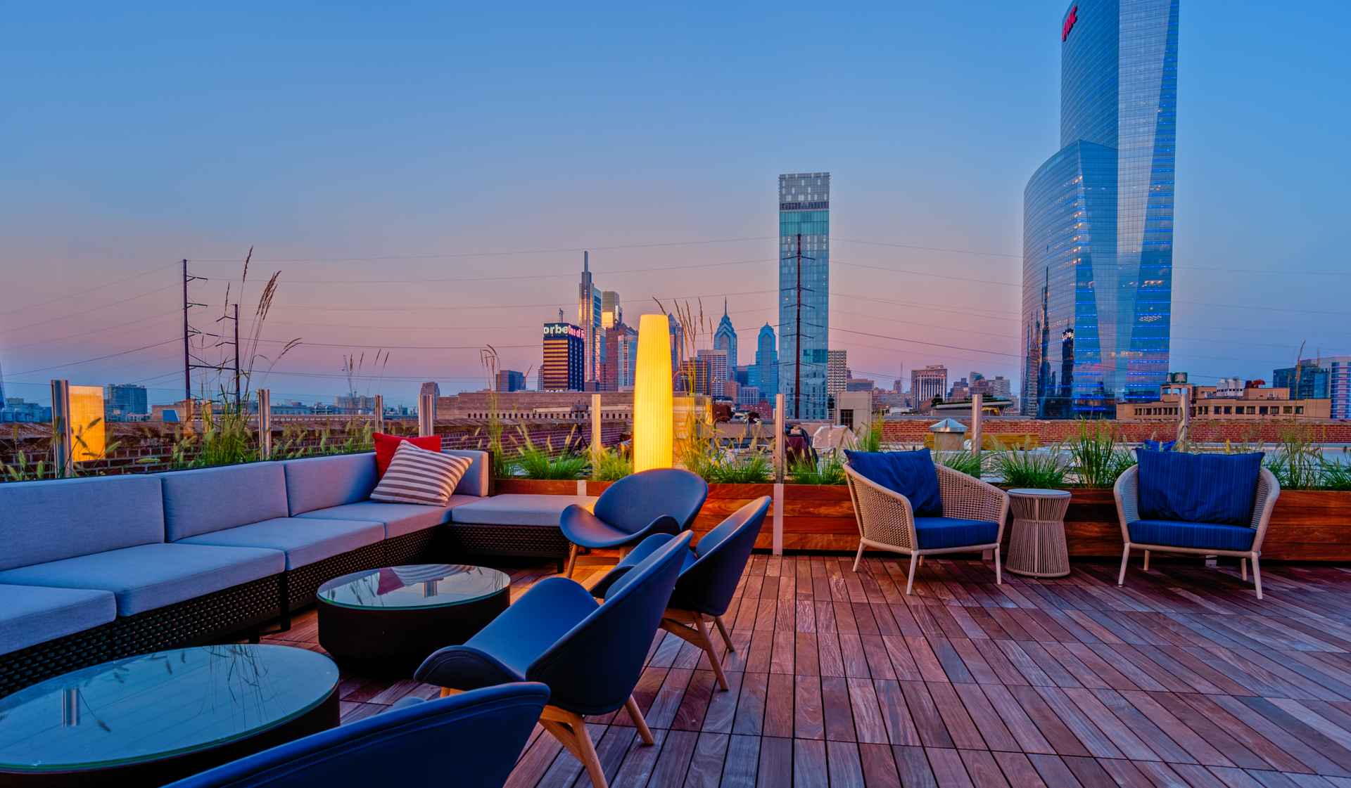 Amazing views from the rooftop social deck