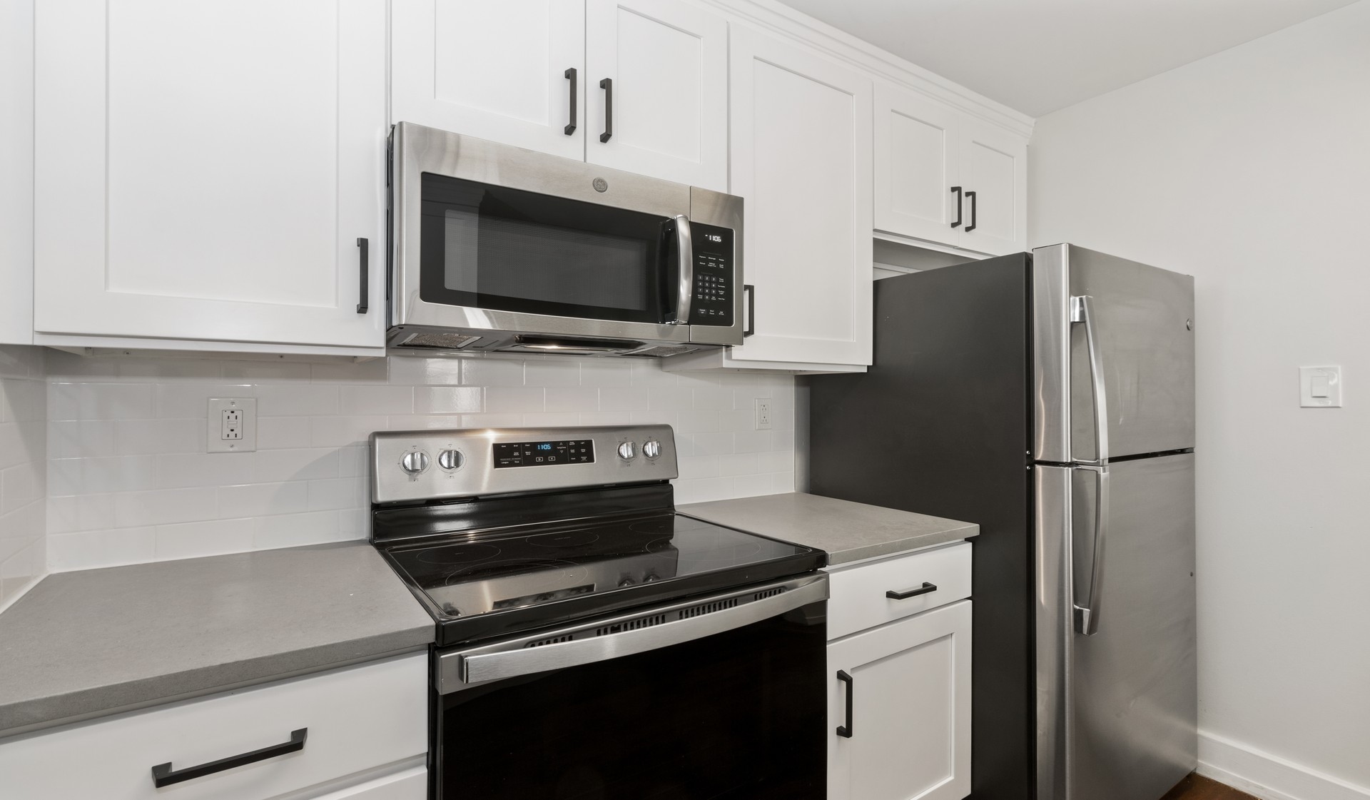 Modern kitchens with stainless steel appliances